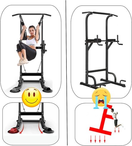 محطة سحب برج الطاقة، برج سحب لأعلى، برج تمرين قابل للتعديل، محطة سحب لأعلى، قضيب برج للمنزل، صالة الألعاب الرياضية، معدات اللياقة البدنية لتدريب القوة متعددة الوظائف in Kuwait