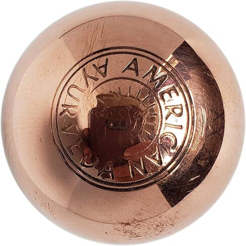 Introducing Pure Solid Copper Egg Multi Purpose Curio Paper Weight Fidget Toy American Ayurveda (Solid Pure Copper, 1.5x2 Inch AMZ) in Saudi Arabia
