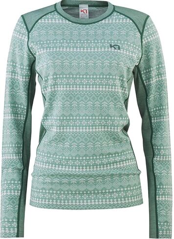 Kari Traa Maud Women's Long Sleeve Base Layer, Merino/Modal Blend Midweight Crew for Women in Saudi Arabia