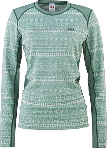 Kari Traa Maud Women's Long Sleeve Base Layer, Merino/Modal Blend Midweight Crew for Women in Saudi Arabia