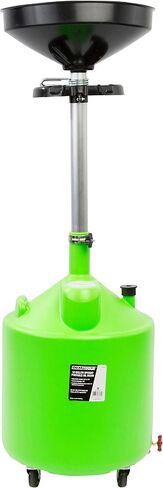 OEMTOOLS 87032 9 Gallon Upright Portable Oil Lift Drain with Oil Pan Funnel, for Changing Car and Truck Motor Oil, Adjustable Height, Oil Drain Container , green in Saudi Arabia