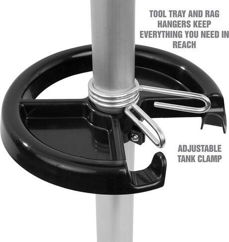 OEMTOOLS 87032 9 Gallon Upright Portable Oil Lift Drain with Oil Pan Funnel, for Changing Car and Truck Motor Oil, Adjustable Height, Oil Drain Container , green in Saudi Arabia