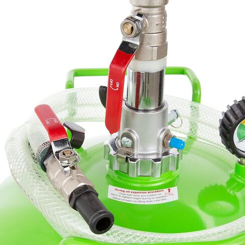 OEMTOOLS 87042 استنزاف رفع الزيت المحمول سعة 18 جالونًا، استنزاف زيت النفايات مع حاوية نفايات الصلب، تغيير الزيت، دوللي الزيت لتصريف زيت المحرك، استنزاف القمع in Kuwait