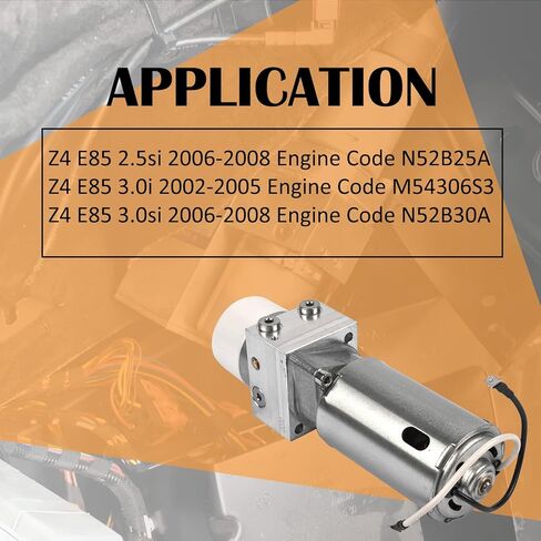 مضخة باب رفع هيدروليكية 54347193448 تناسب 2003-2008 E85 Z4 2.0i 2.5i 3.0i 3.0si تحل محل مضخة السقف الهيدروليكية العلوية القابلة للتحويل 54347119633 in Saudi Arabia