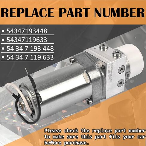 مضخة باب رفع هيدروليكية 54347193448 تناسب 2003-2008 E85 Z4 2.0i 2.5i 3.0i 3.0si تحل محل مضخة السقف الهيدروليكية العلوية القابلة للتحويل 54347119633 in Saudi Arabia
