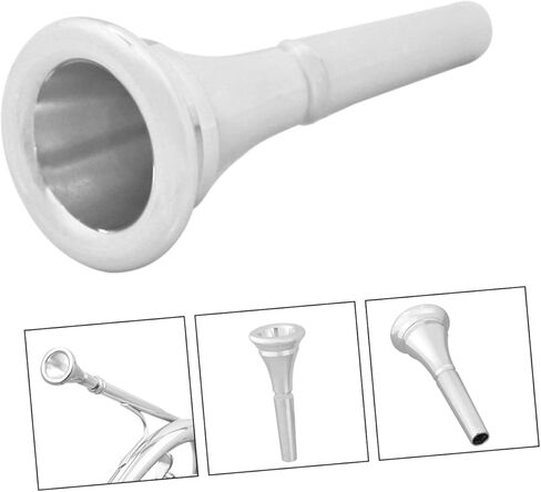 Mikinona French Horn Accessories Music Replacement Professional Cavalry Instrument Useful Accessories Metal Alto Player French Portable Bugle Accessory Horn Copper Tube Mouth France in Saudi Arabia