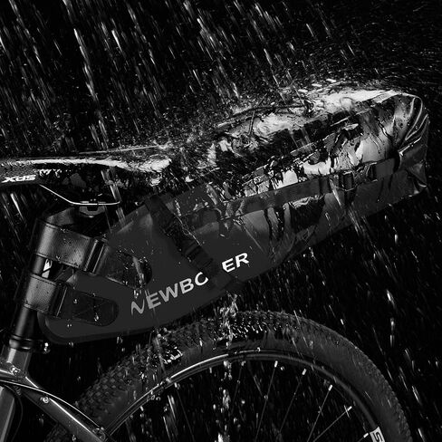 Bike Saddle Bag Large - Waterproof Bike Storage Bag 13L Reflective Bikepacking Bag, Bike Seat Bag for Mountain Road Bike Travel in Kuwait