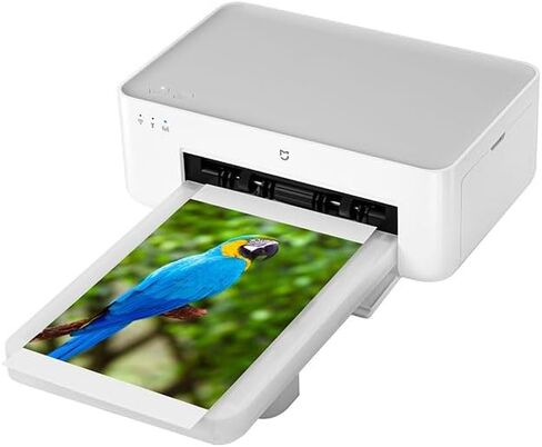 Xiaomi Instant Photo Printer 1S Set - Desktop Photo Printer, High-Resolution Image Quality, 6-inch/3-inch Photographic Paper and Ribbon Set, Instant Printing from Smartphone or Computer in Saudi Arabia