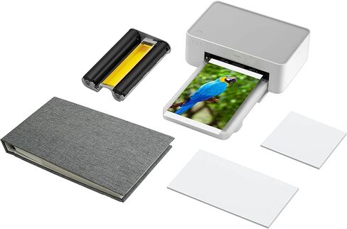 Xiaomi Instant Photo Printer 1S Set - Desktop Photo Printer, High-Resolution Image Quality, 6-inch/3-inch Photographic Paper and Ribbon Set, Instant Printing from Smartphone or Computer in Saudi Arabia