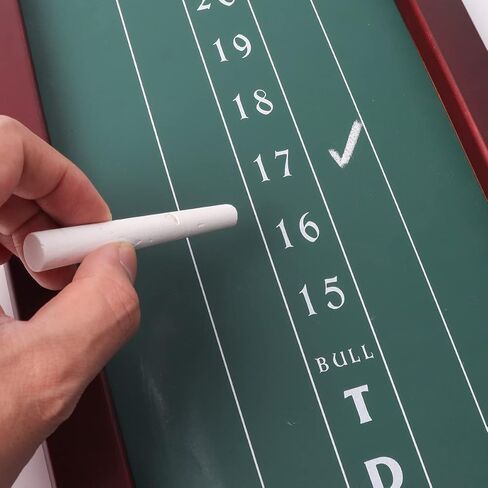GSE Chalk Dart Scoreboard for Dart Board Cricket & 01 Dart Games with Chalks and Chalk Wipe (Chalk Scoreboard) in Saudi Arabia