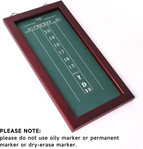 GSE Chalk Dart Scoreboard for Dart Board Cricket & 01 Dart Games with Chalks and Chalk Wipe (Chalk Scoreboard) in Saudi Arabia