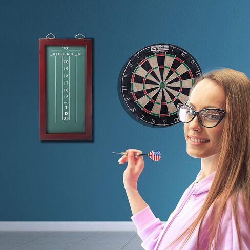 GSE Chalk Dart Scoreboard for Dart Board Cricket & 01 Dart Games with Chalks and Chalk Wipe (Chalk Scoreboard) in Saudi Arabia