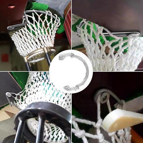 دعامة تثبيت شبكية للجيب من الفولاذ المقاوم للصدأ، حامل جيب شبكي قوي ومستقر لطاولة البلياردو الكبيرة، طاولة البلياردو العلوية (6 قطع) in Kuwait