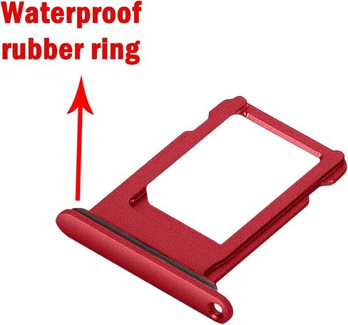 فتحة حامل لبطاقة SIM واحدة بديلة لهاتف iPhone SE 2020 / SE 2022/8 (أسود) مع حلقة مطاطية مقاومة للماء ودبوس إخراج in Kuwait