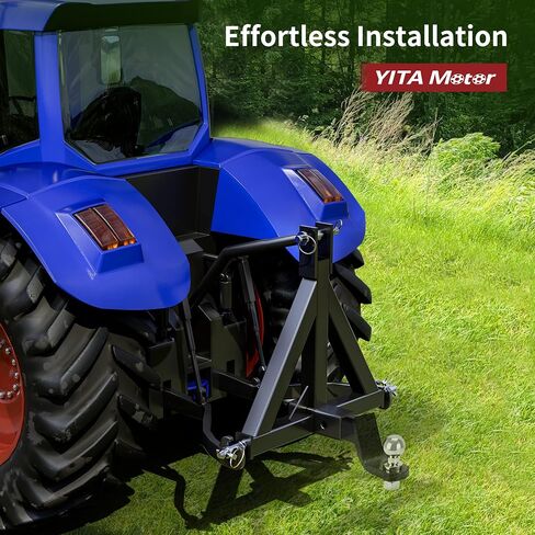 وصلة وصلة مقطورة ذات 3 نقاط من YITAMOTOR مع جهاز استقبال 2 بوصة لمحول وصلة قضيب سحب الجرار من الفئة 1 لكوبوتا، جون ديري، BX، LM25H، جرار WLM، NorTrac، Yanmar، Kioti، Cat in Saudi Arabia