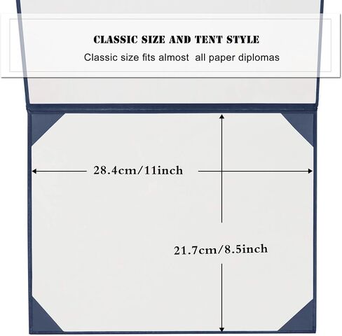 Diploma Cover 8.5" x11" Diploma Holder of Graduation Leatherette Padded Certificate（Tent Style) in Saudi Arabia
