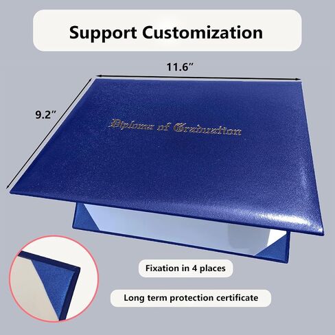 Smooth Leather Imprinted Diploma Cover for Graduation Certificate Holder Size in 8 1/2" x 11" (Tent Style) in Saudi Arabia
