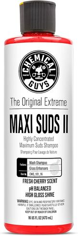 Chemical Guys CWS_101 Maxi-Suds II Foaming Car Wash Soap (Works with Foam Cannons/Guns or Bucket Washes) Safe for Cars, Trucks, Motorcycles, RVs & More, 128 fl oz (1 Gallon), Cherry Scent in Saudi Arabia