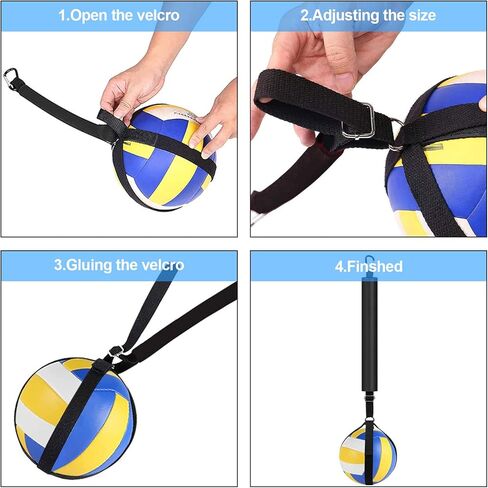hautllaif Volleyball Spike Training System Volleyball Spike Trainer Aid Practice Equipment Aid，Jumping, Arm Swing Mechanics and Spiking Power in Kuwait