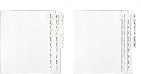 Avery Collated Legal Dividers Allstate Style, Letter Size, EXHIBIT A-Z Tab Set ( 82105) in Saudi Arabia