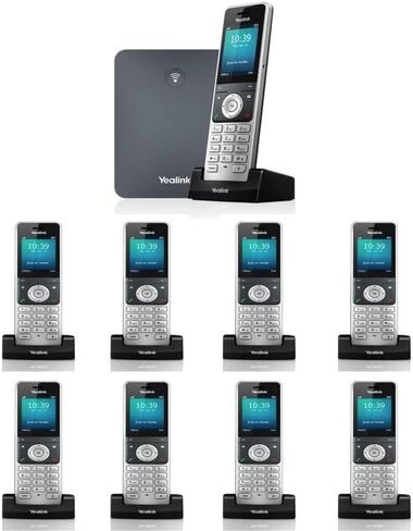 مجموعة Yealink IP Phone W76P من قاعدة W70B وسماعة W56H + سماعة أذن واحدة W56H... (1 × W56H) in Kuwait