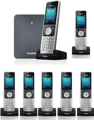 مجموعة Yealink IP Phone W76P من قاعدة W70B وسماعة W56H + سماعة أذن واحدة W56H... (1 × W56H) in Kuwait