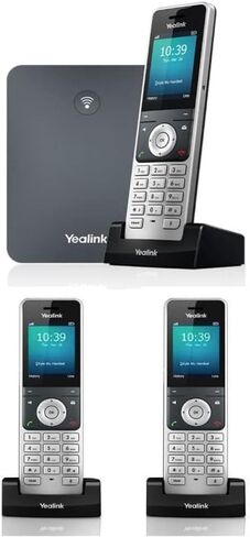 مجموعة Yealink IP Phone W76P من قاعدة W70B وسماعة W56H + سماعة أذن واحدة W56H... (1 × W56H) in Kuwait