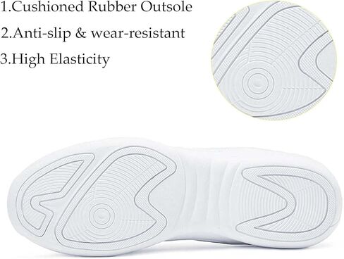 Girls Cheer Shoes White Dance Shoes Youth Lightweight Breathable Cheerleading Sneakers in Saudi Arabia