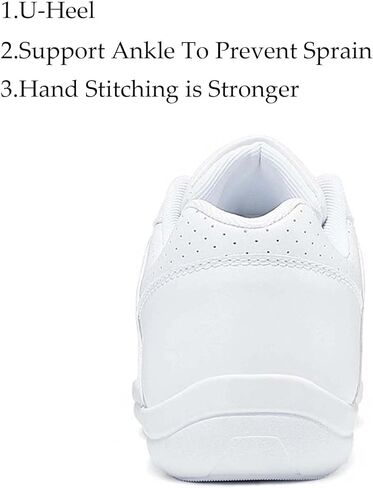 Girls Cheer Shoes White Dance Shoes Youth Lightweight Breathable Cheerleading Sneakers in Saudi Arabia