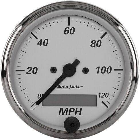 AUTO METER 1988 American Platinum Electric Programmable Speedometer,3.125 in. in Saudi Arabia