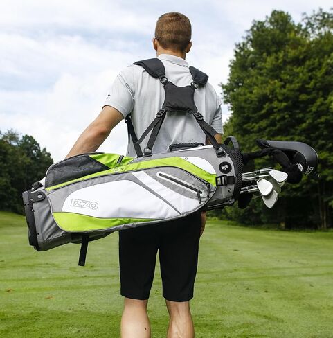 حقيبة الجولف IZZO Golf Izzo Lite Stand خفيفة للغاية مثالية للحمل في ملعب الجولف، مع أشرطة مزدوجة لسهولة حمل حقيبة الجولف in Saudi Arabia