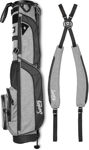 Sunday Golf Loma XL Bag - Lightweight Sunday Golf Bag with Strap and Stand – Easy to Carry Pitch n Putt Golf Bag – Golf Stand Bag for The Driving Range, Par 3 and Executive Courses, 3.4 pounds in Kuwait