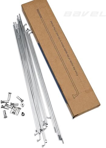 BaveL 36 قطعة 14G J Bend دراجة من الفولاذ المقاوم للصدأ (258 مم - 269 مم)، المتحدث دورة مع حلمات نحاسية، المتحدث الدراجة الجبلية غير القابل للصدأ، لMTB، Ebike، دراجات المدينة - استبدال / إصلاح المتحدث in Kuwait