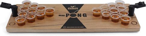 Mini Beer Pong - Drinking Game - Party Game - Beer Game - Tabletop Beer Pong Table - Mini Pong Mini Game - Tabletop Beer Pong Set in Saudi Arabia