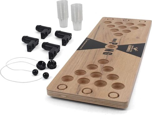 Mini Beer Pong - Drinking Game - Party Game - Beer Game - Tabletop Beer Pong Table - Mini Pong Mini Game - Tabletop Beer Pong Set in Saudi Arabia