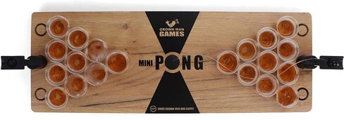 Mini Beer Pong - Drinking Game - Party Game - Beer Game - Tabletop Beer Pong Table - Mini Pong Mini Game - Tabletop Beer Pong Set in Saudi Arabia