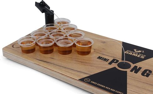 Mini Beer Pong - Drinking Game - Party Game - Beer Game - Tabletop Beer Pong Table - Mini Pong Mini Game - Tabletop Beer Pong Set in Saudi Arabia