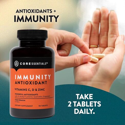 NGL Immunity Antioxidant Vitamins C,D, & Zinc | N-Acetyl, Cysteine, Quercetin, Grapeseed | 90 Tablets in Saudi Arabia