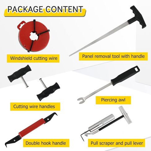 7PCS Windshield Removal Tool Kit | Automotive Wind Glass Remover Hand Tool,Windscreen Remover Set for Classic Vintage Car in Saudi Arabia