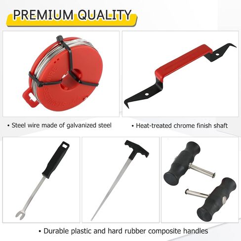 7PCS Windshield Removal Tool Kit | Automotive Wind Glass Remover Hand Tool,Windscreen Remover Set for Classic Vintage Car in Saudi Arabia