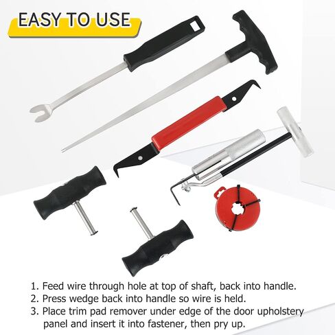 7PCS Windshield Removal Tool Kit | Automotive Wind Glass Remover Hand Tool,Windscreen Remover Set for Classic Vintage Car in Saudi Arabia