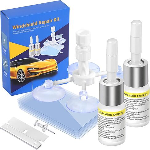 Windshield Repair Kit,Windshield Chip Repair Kit for Chips and Cracks,Glass Chip Repair Kit with 2 Bottles of Resin Liquid for Quick Repair of Auto Glass Chips and Cracks, Auto Windshield Repair Kit in Saudi Arabia