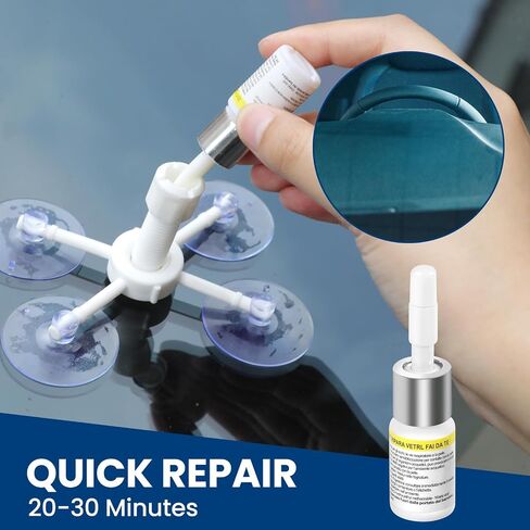 Windshield Repair Kit,Windshield Chip Repair Kit for Chips and Cracks,Glass Chip Repair Kit with 2 Bottles of Resin Liquid for Quick Repair of Auto Glass Chips and Cracks, Auto Windshield Repair Kit in Saudi Arabia