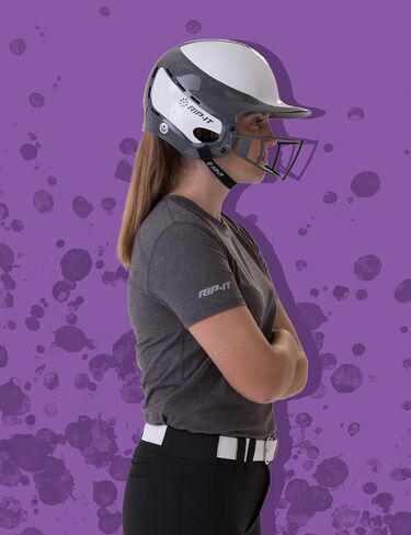 RIP-IT | Vision Classic Softball Batting Helmet 2.0 | Pinstripe | Lightweight Women's Sport Equipment in Kuwait