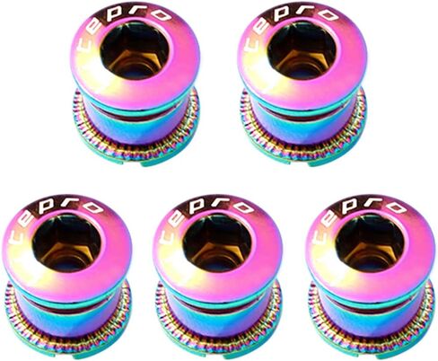 5 مجموعة من مسامير سلسلة واحدة M8 ومسامير فولاذية مناسبة لدراجات الطرق، والدراجات الجبلية، وBMX، وMTB (ملونة) in Kuwait