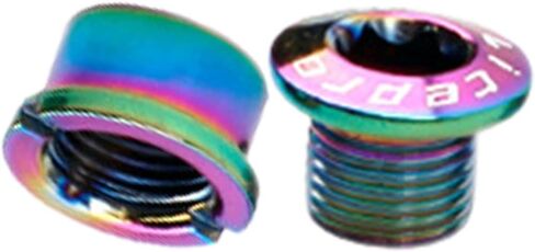 5 مجموعة من مسامير سلسلة واحدة M8 ومسامير فولاذية مناسبة لدراجات الطرق، والدراجات الجبلية، وBMX، وMTB (ملونة) in Kuwait