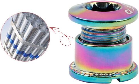 5 مجموعة من مسامير سلسلة واحدة M8 ومسامير فولاذية مناسبة لدراجات الطرق، والدراجات الجبلية، وBMX، وMTB (ملونة) in Kuwait