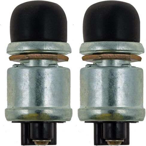 مفتاح زر ضغط Orifort 12 فولت، مفتاح تشغيل لحظي لبدء المحرك والقرن (عبوة من قطعتين) in Kuwait