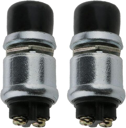 مفتاح زر ضغط Orifort 12 فولت، مفتاح تشغيل لحظي لبدء المحرك والقرن (عبوة من قطعتين) in Kuwait