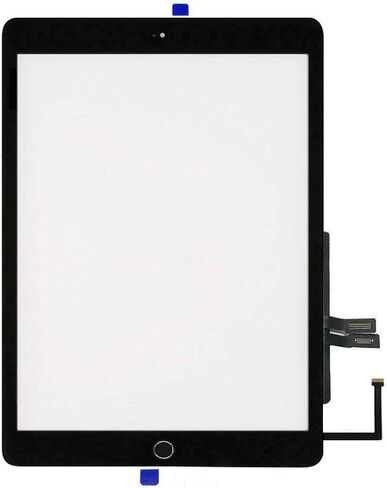 for iPad 6 2018 6th Genreation A1893 A1954 Touch Sreen Digitizer Glass Replacement-Includes Home Button+Camera Holder+PreInstalled Adhesive+Tools kit (Black) in Kuwait